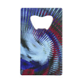 愛国的ペチュニア吹オフCCボトルオープナー クレジットカード栓抜き (正面)