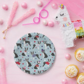 愛国的ボストンテリアードッグ ペーパープレート (パーティー)