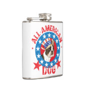 愛国的ボストンテリア フラスク (右)