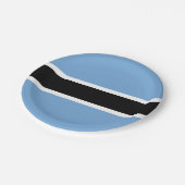 愛国的ボツワナ国旗の紙プレート ペーパープレート (アングル)