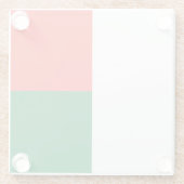 愛国的マダガスカル国旗 ガラスコースター (裏面)