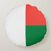 愛国的マダガスカル国旗 ラウンドクッション (裏面)