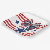 愛国的マッチング紙プレート ペーパープレート (傾斜あり)