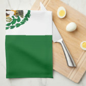 愛国的メキシコ国旗 キッチンタオル (四つ折り)