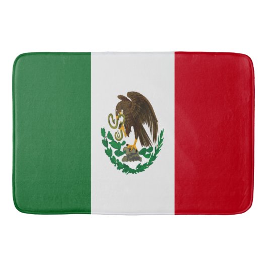 愛国的メキシコ国旗 バスマット (正面)