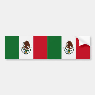 愛国的メキシコ国旗 バンパーステッカー