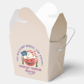 愛国的モダンなカボチャがハロウィーンを飾る フェイバーボックス (オープン)