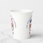 愛国的モダンなカボチャがハロウィーンを飾る 紙コップ (左)