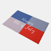 愛国的モダンな屋外 ドアマット (アングル)