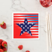 愛国的モダンな記号 スタンダードカクテルナプキン (インサイチュ)