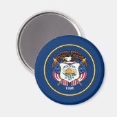 愛国的ユタ州旗 マグネット (正面/裏面)