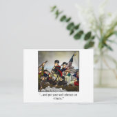 愛国的ユーモアのあるな漫画ギフト！ ポストカード (スタンド正面)