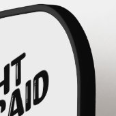 愛国的ラブラドールドッグ引用文ユーおもしろいモア ピックルボールラケット (左詳細)