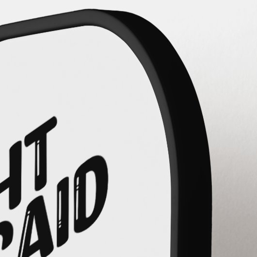 愛国的ラブラドールドッグ引用文ユーおもしろいモア ピックルボールラケット (左詳細)