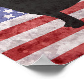 愛国的ラブラドール概要7月4日ポスター ポスター (角)