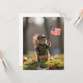 愛国的リス カード (正面/裏面インサイチュ)