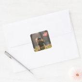 愛国的リス スクエアシール (封筒)