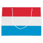 愛国的ルクセンブルク国旗 ラージペーパーバッグ (正面)