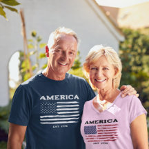 愛国的ヴィンテージアメリカ国旗Tシャツ