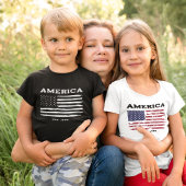 愛国的ヴィンテージアメリカ国旗Tシャツ Tシャツ