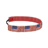 愛国的ヴィンテージ米国国旗 アスレチックヘッドバンド (左)