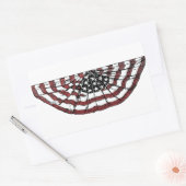 愛国的ヴィンテージ米国国旗 長方形シール (封筒)