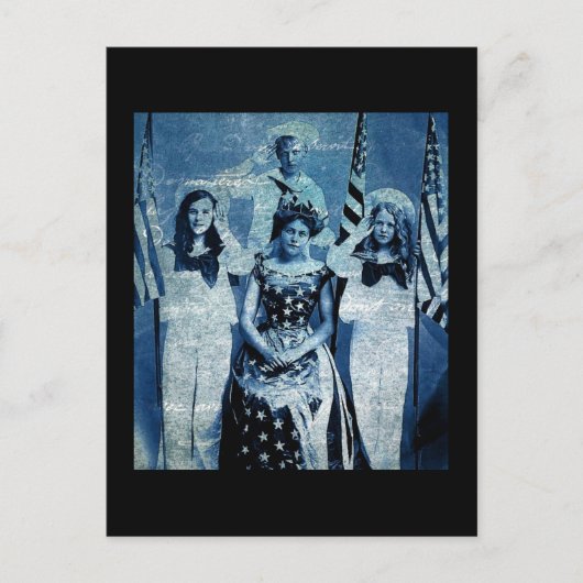 愛国的ヴィンテージ談話 ポストカード (正面)