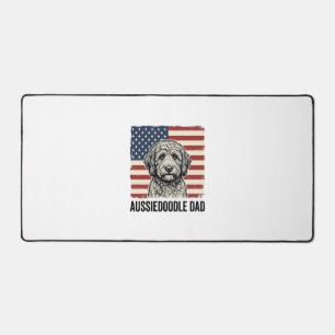 愛国的ヴィンテージ・オースィードゥードル・パパTシャツデザイン デスクマット