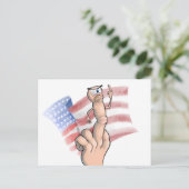 愛国的中指 ポストカード (スタンド正面)