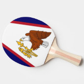 愛国的卓球ラケットとサモア国旗 卓球ラケット (横)