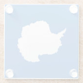 愛国的南極国旗 ガラスコースター (裏面)