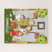 愛国的子供の贈り物 ジグソーパズル (横)