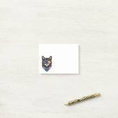 愛国的子猫熱狂するキャットレディUSAアメリカ国旗 ポストイット (デスク上)