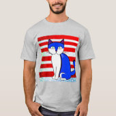 愛国的子猫 Tシャツ (正面)