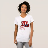 愛国的帽子 Tシャツ (正面フル)