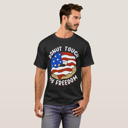 愛国的引用文アメリカンドーナットベーカーズプライド Tシャツ (正面フル)