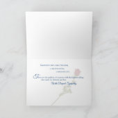 愛国的悔やみや弔慰国旗とバラ カード (内部)