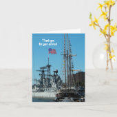 愛国的感謝していな- 2 カード (黄色い花)