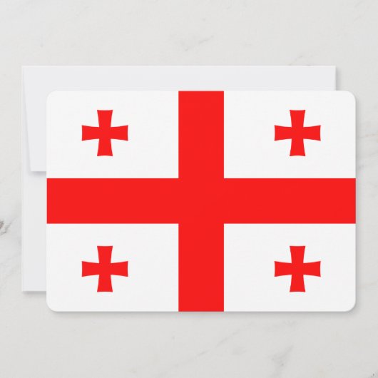 愛国的招待状とジョージア州旗 招待状 (正面)