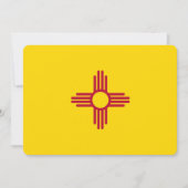 愛国的招待状とニューメキシコ州旗 招待状 (正面)