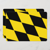 愛国的招待状とミュンヘン州旗 招待状 (正面/裏面)