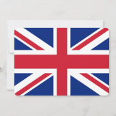 愛国的招待状と統一された王国国旗 招待状 (正面)