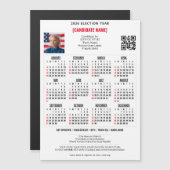 愛国的政治選挙QRコード2026カレンダー (正面/裏面)