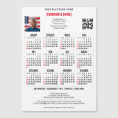 愛国的政治選挙QRコード2026カレンダー (正面)