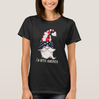 愛国的格言 – アメリカ合衆国チームアメリカ国旗 – Im With Tシャツ