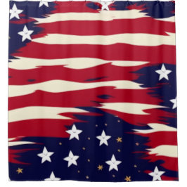 愛国的波 シャワーカーテン