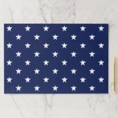 愛国的海軍の青い白い星模様のランチョンマット ペーパーパッド (インサイチュ)
