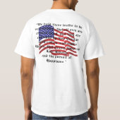 愛国的独立宣言引用文 Tシャツ (裏面)