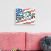 愛国的第一応答者 キャンバスプリント (インサイチュ (リビング))