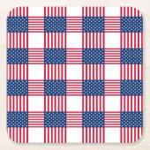 愛国的紙ドリンクコースター スクエアペーパーコースター (正面)
